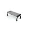 Frog Furnishings Gray 4' Heritage Backless Bench with Black Frame PB 4GRABFHERBAC - alternate 1